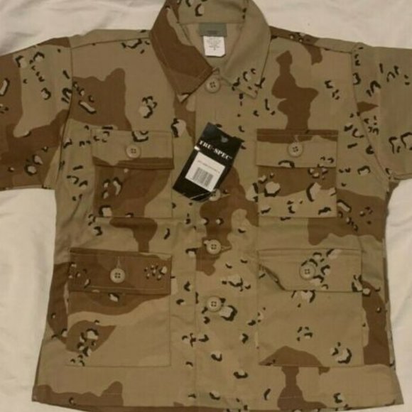 TRU-SPEC YOUTH CAMO AIRSOFT HUNT HALLOWEEN OIF I 6 CHOCOLATE CHIP JACKET - Picture 1 of 12